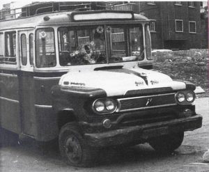 Le fameux bus dans lequel se déplaçaient les Palestiniens traversant le quartier d'Ein Remmaneh
