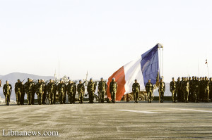 La cérémonie du 14 juillet 2009 à At Tiri au Sud Liban en compagnie du Contingent Français de la FINUL. Crédit photo: Libnanews.com, tous droits réservés.