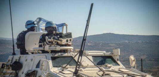 La cérémonie du 14 juillet 2009 à At Tiri au Sud Liban en compagnie du Contingent Français de la FINUL. Crédit photo: Libnanews.com, tous droits réservés.