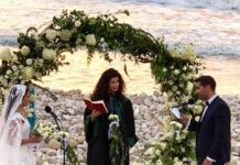 Mariage civil non officiel organisé à Tyr au Sud Liban. Source Photo Facebook