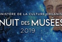 L'Affiche de la 6ème édition de la Nuit des Musées - 2019.