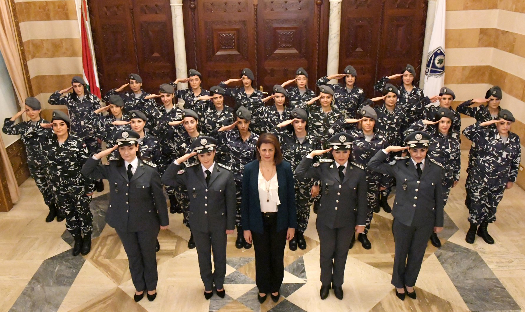 Raya Hassan, Ministre de l'Intérieure fête la fête des mères. Crédit Photo: Internal Security Forces