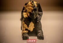 Estatuilla de bronce. Museo Nacional de Beirut. Crédito de la foto: François el Bacha para Libnanews.com. todos los derechos reservados