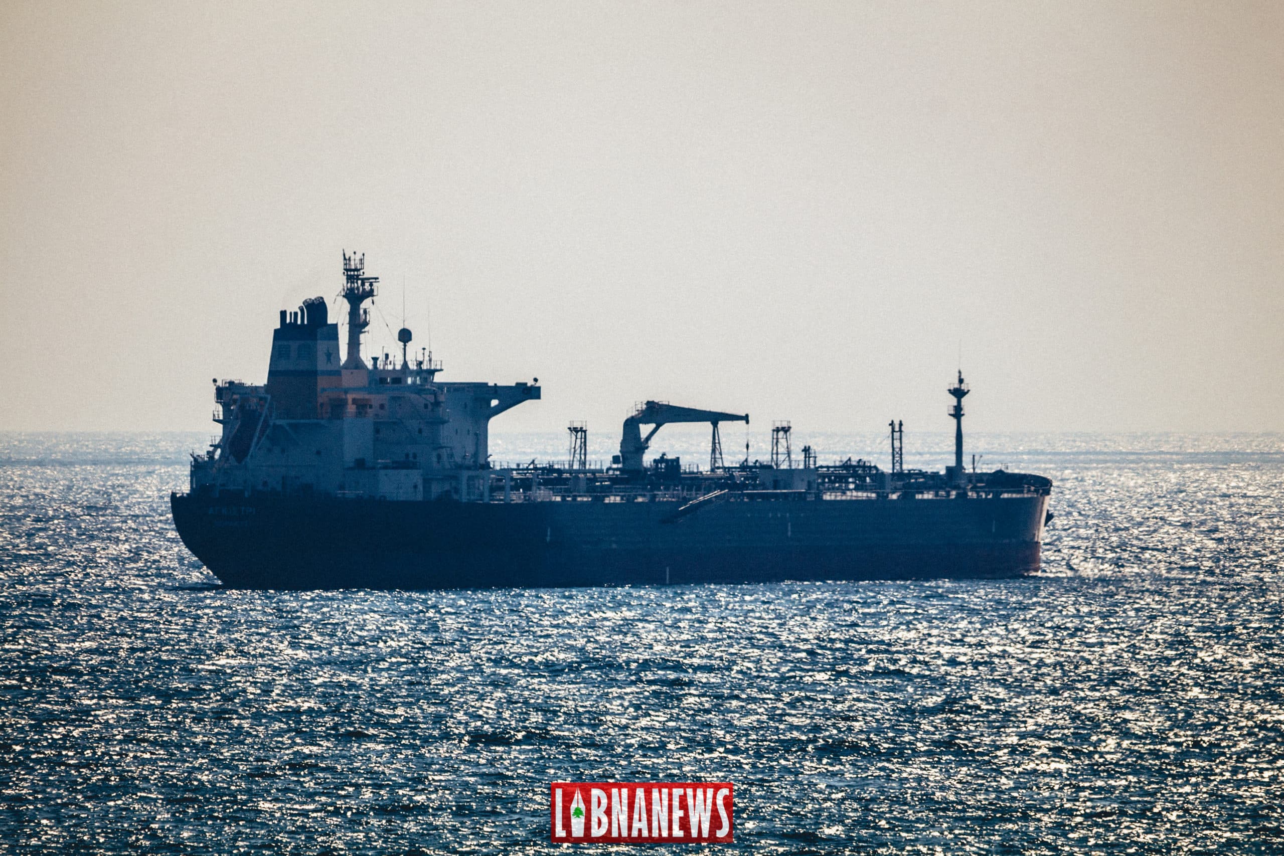 A tanker in the sea