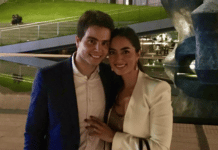 Abdallah Salam et Marie-Joe Abi Nassif, nouvellement unis via le mariage civil au Liban.