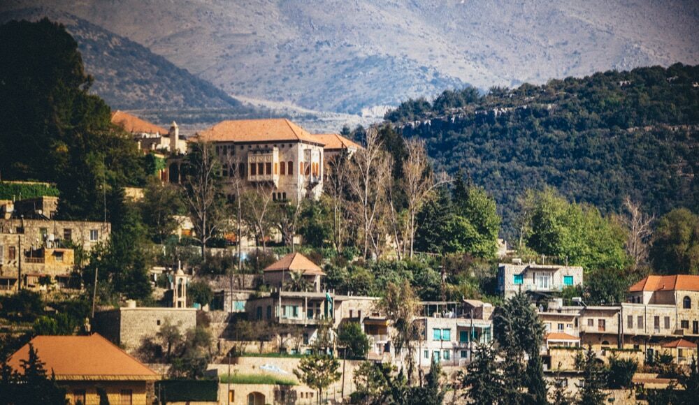 La résidence de Walid Joumblatt à Moukhtara dans le Chouf. Crédit Photo: Francois el Bacha pour Libnanews.com. Tous droits réservés.