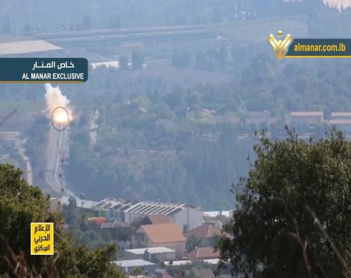 Al Manar Hezbollah Israël attaque 1er septembre Un extrait de la vidéo de l'opération de représailles du Hezbollah contre les forces israéliennes, diffusée par la chaine Al Manar. Source: Al Manar