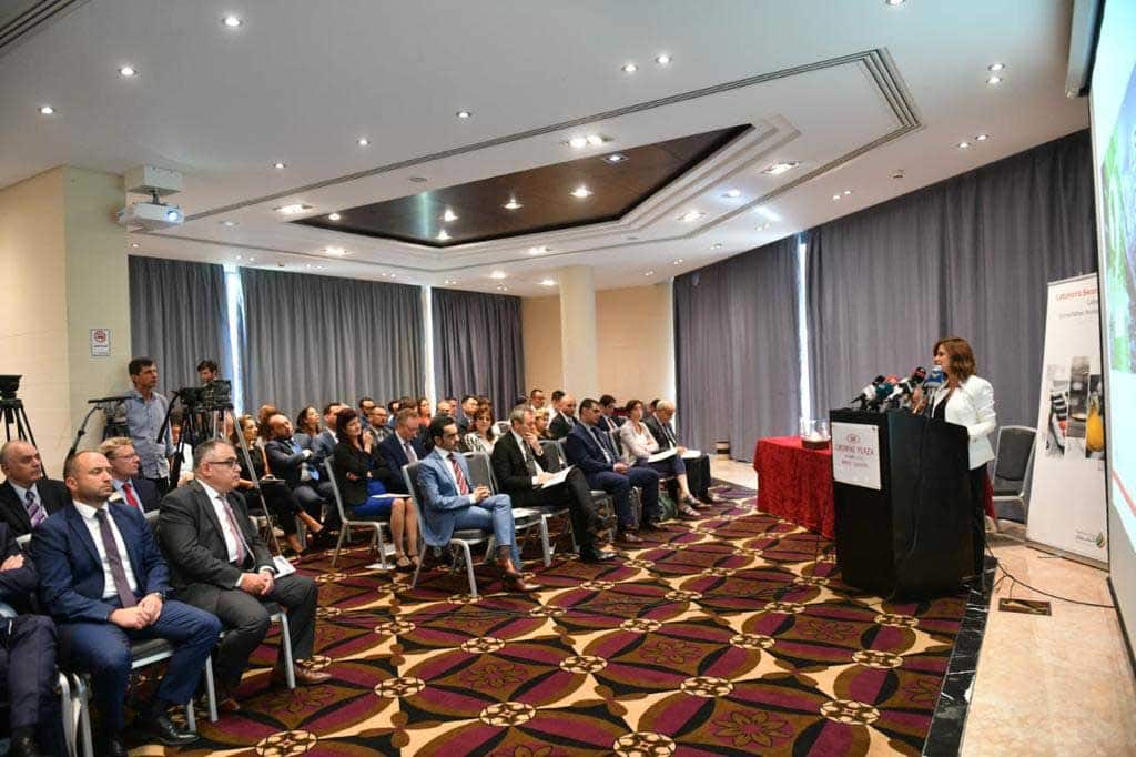 Nada Boustani conférence La Ministre de l'Energie et des Ressources Hydrauliques Nada Boustani. Source Photo: Ministère