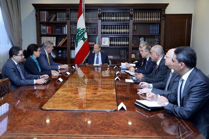 Dalati 2-Mr.-Jan-Kubis- Le coordinateur spécial de l'ONU pour le Liban, avec le Président de la République, le Général Michel Aoun, le 19 novembre 2019. Crédit Photo: Dalati & Nohra