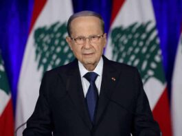Le Président de la République, le Général Michel Aoun à l'occasion du 76ème anniversaire de l'indépendance du Liban. Crédit Photo: Dalati & Nohra
