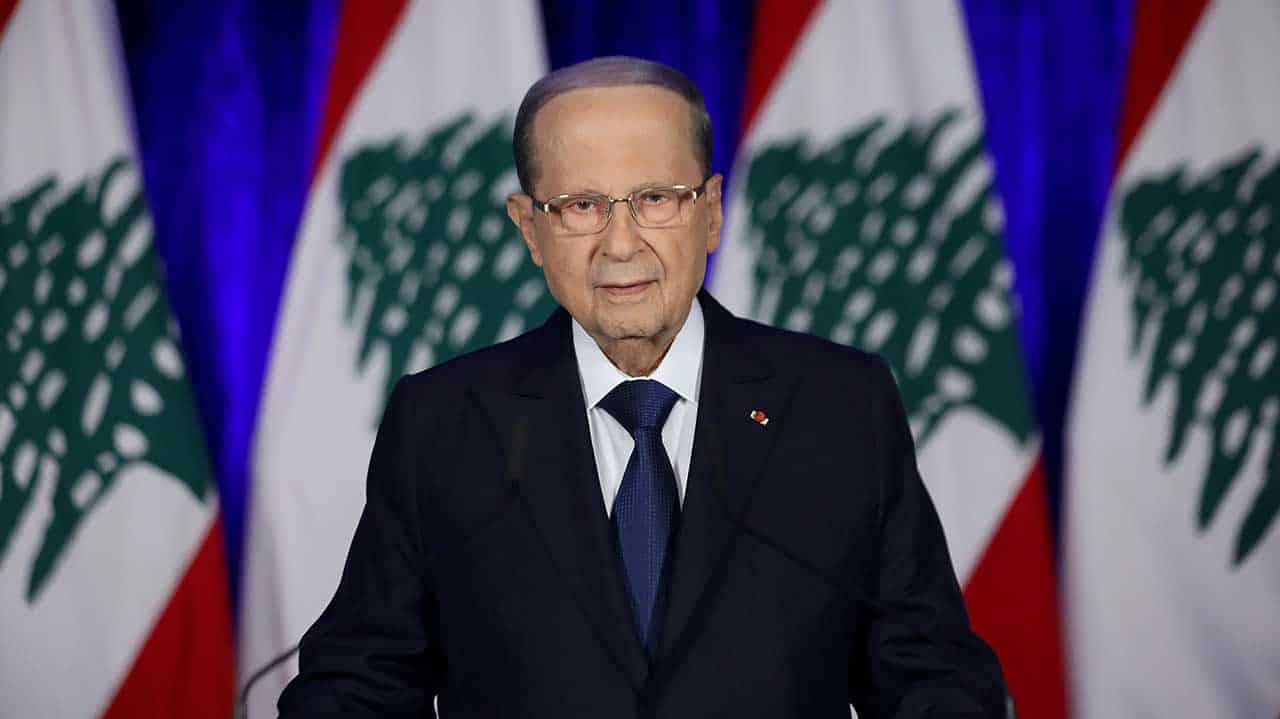 Le Président de la République, le Général Michel Aoun à l'occasion du 76ème anniversaire de l'indépendance du Liban. Crédit Photo: Dalati & Nohra