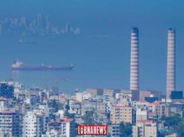 The power station of Zouk Mosbeh, Tankers and Beirut. Photo credit: Francois el Bacha for Libnanews.com