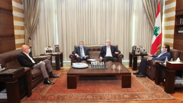 NNA Mikati Salam Saniora Hariri Les 4 anciens premiers ministres Najib Mikati, Fouad Saniora, Saad Hariri et Tammam Salam. Crédit Photo: NNA