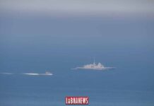 La Frégate la Provence au large des côtes libanaises. Crédit Photo: Francois el Bacha pour libnanews.com