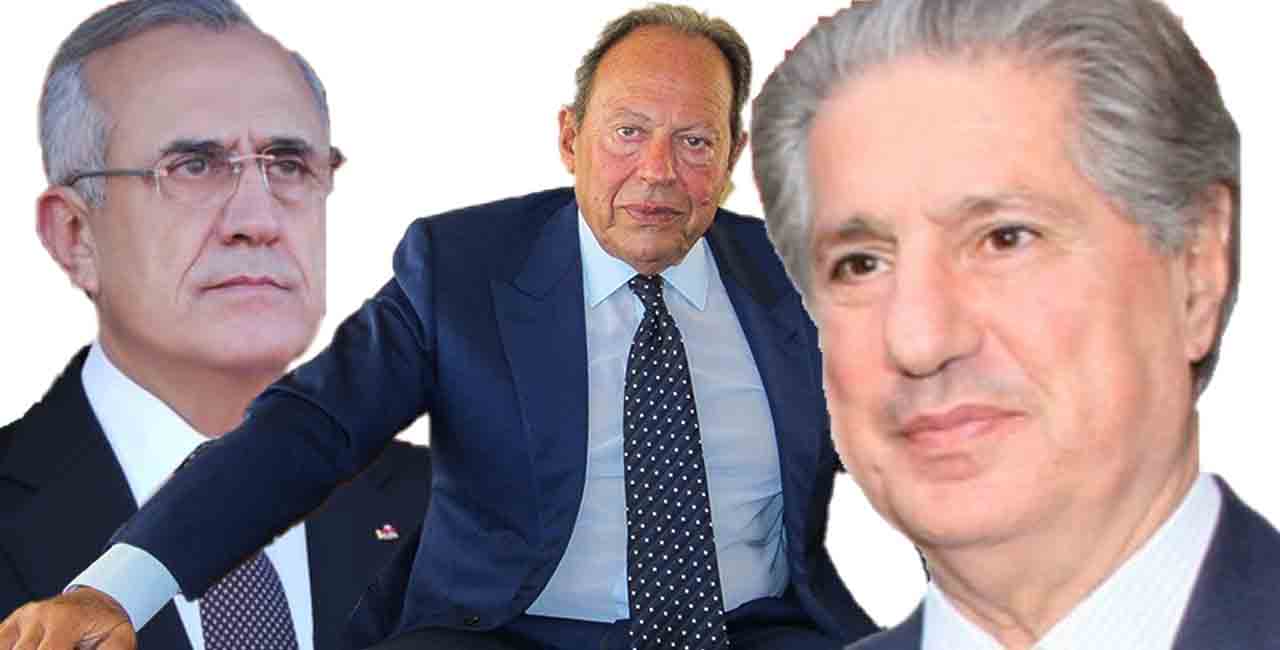 Les 3 anciens Présidents de la République, Michel Sleiman, Emile Lahoud et Amine Gemayel