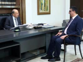 President Michel Aoun meets Minister Hector Hajjar. Photo crédit Dalati & Nohra