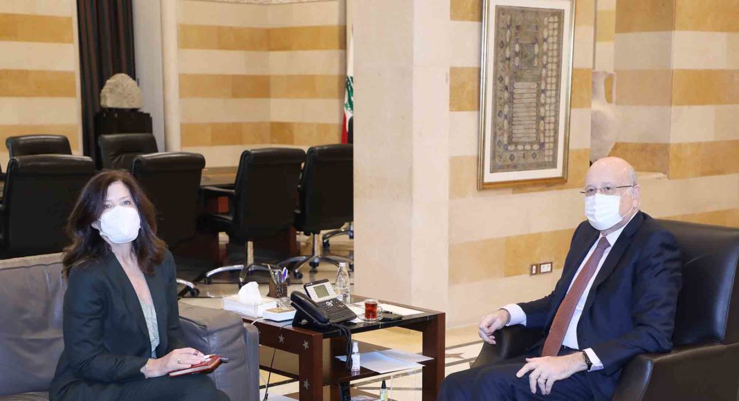 Pr Minister Najib Mikati meets US Ambassador. Photo Credit: Dalati & Nohra