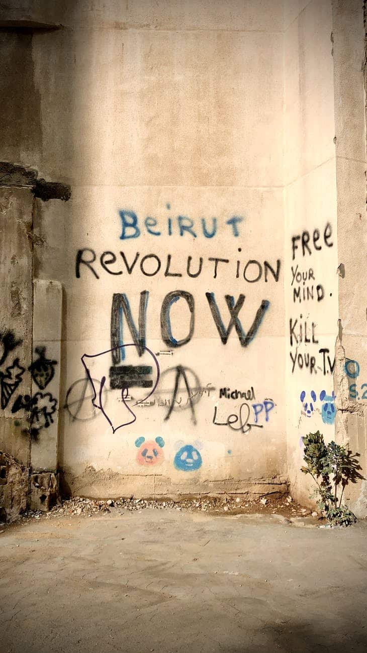 white and black graffiti wall