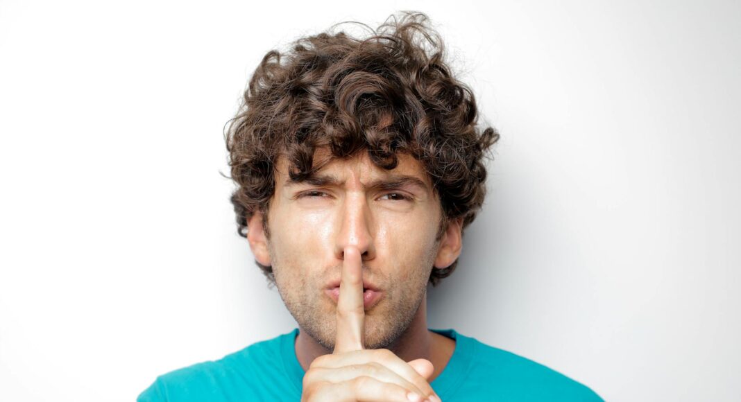 man in blue crew neck shirt