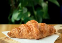 close up photo of croissant