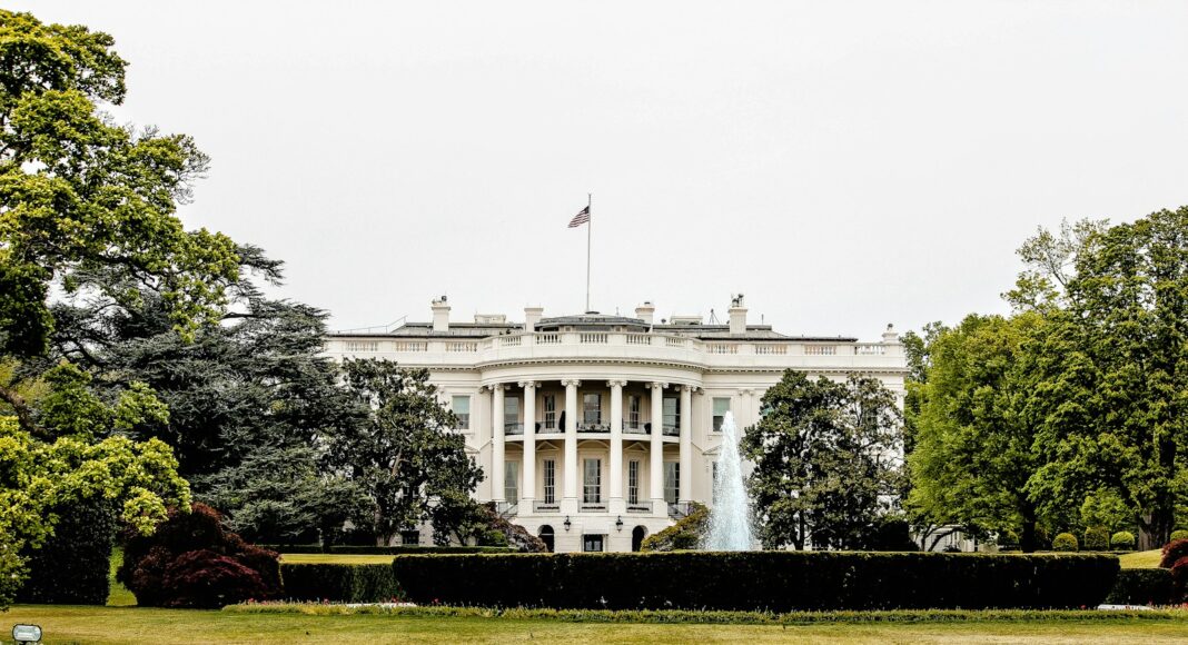 architectural photography of white house