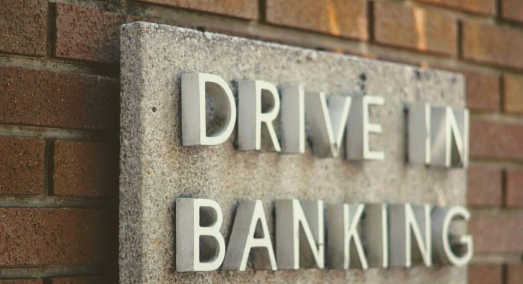drive in banking signage