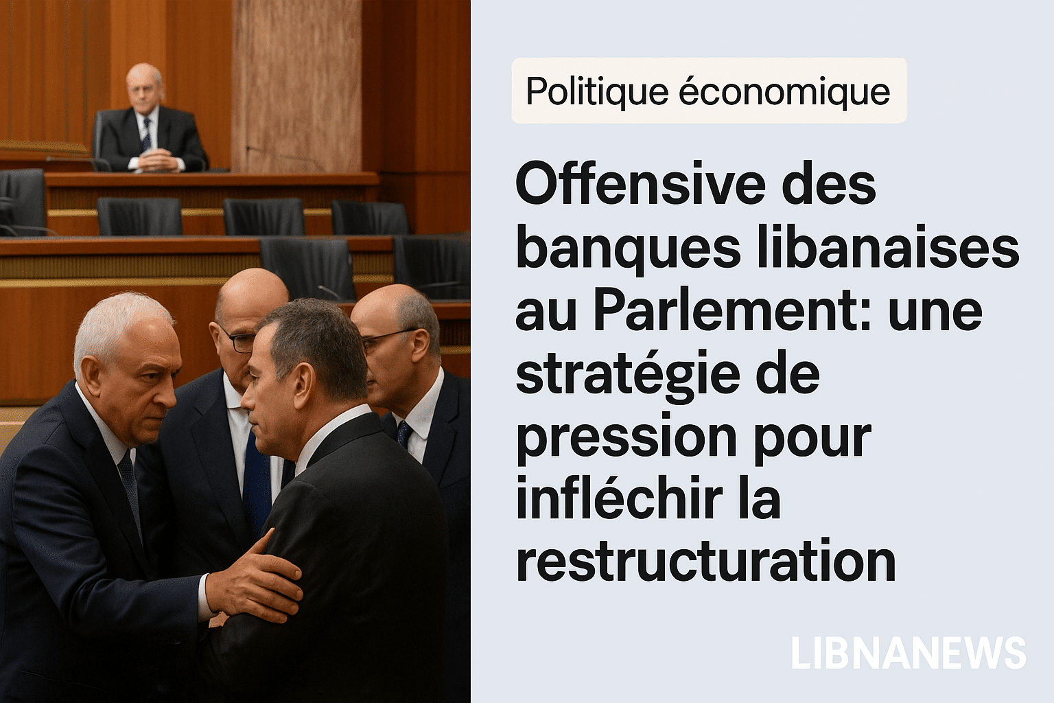 Offensive des banques libanaises au Parlement : une stratégie de pression pour infléchir la restructuration