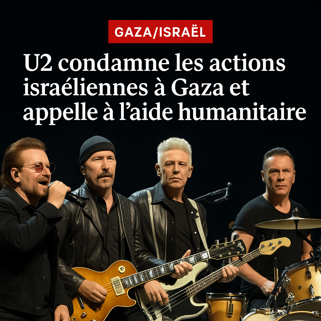 U2 condamne les actions israéliennes à Gaza et appelle à l’aide humanitaire