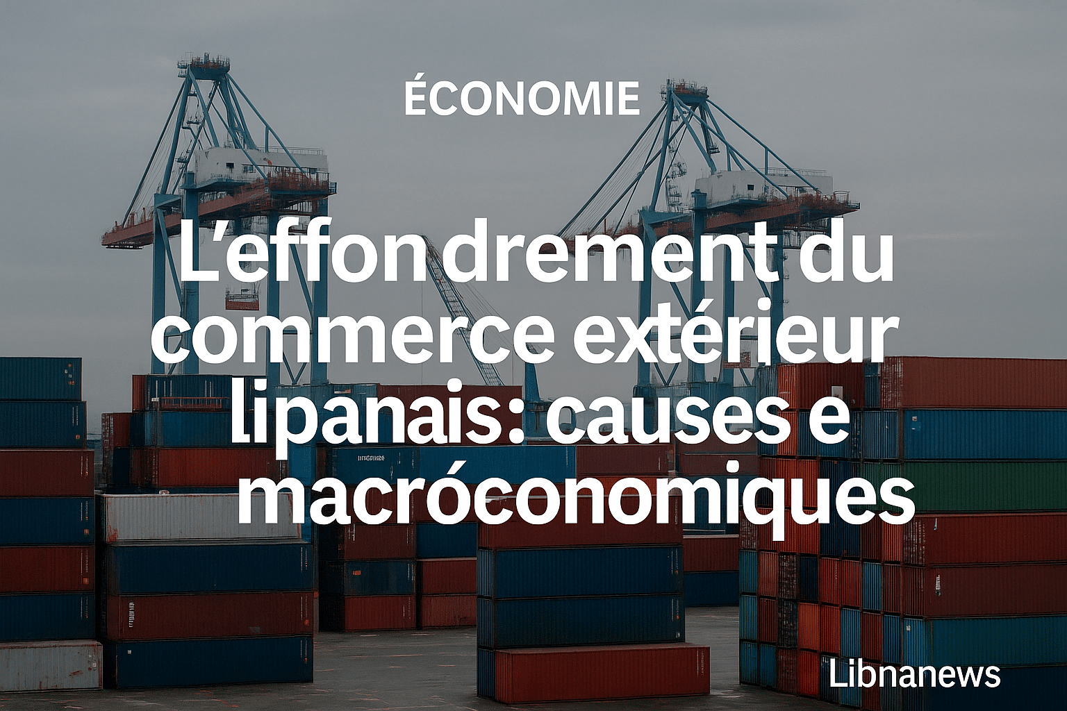 L’effondrement du commerce extérieur libanais : causes et conséquences macroéconomiques