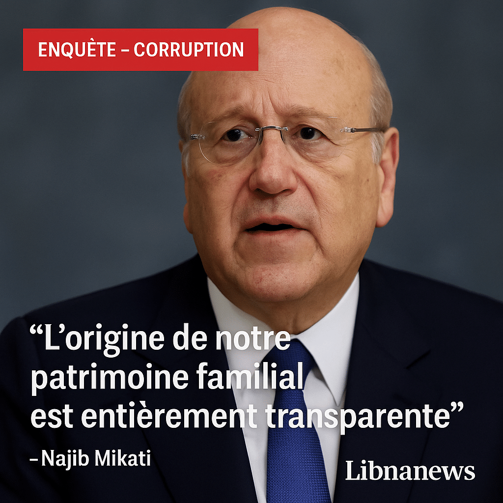 Enquête du PNF sur les biens mal acquis de Najib Mikati : un ancien Premier ministre libanais dans la tourmente