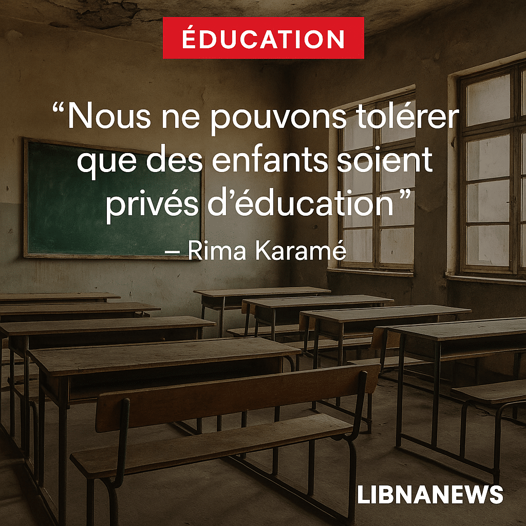 Rentrée scolaire 2025 au Liban : des milliers d’élèves exclus face à une crise éducative persistante