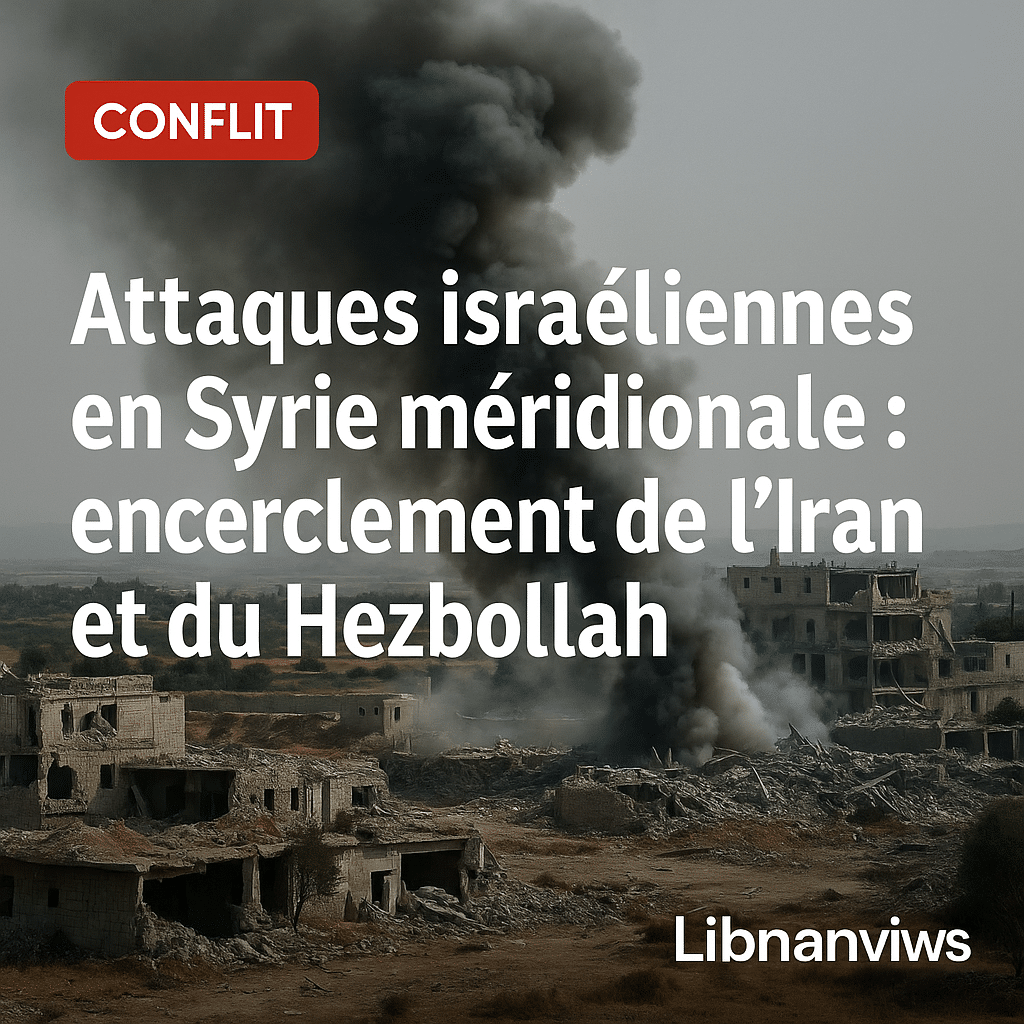 Attaques israéliennes en Syrie méridionale : une stratégie d’encerclement contre l’Iran et le Hezbollah