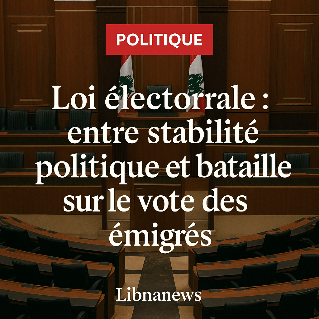Loi électorale : entre stabilité politique et bataille sur le vote des émigrés