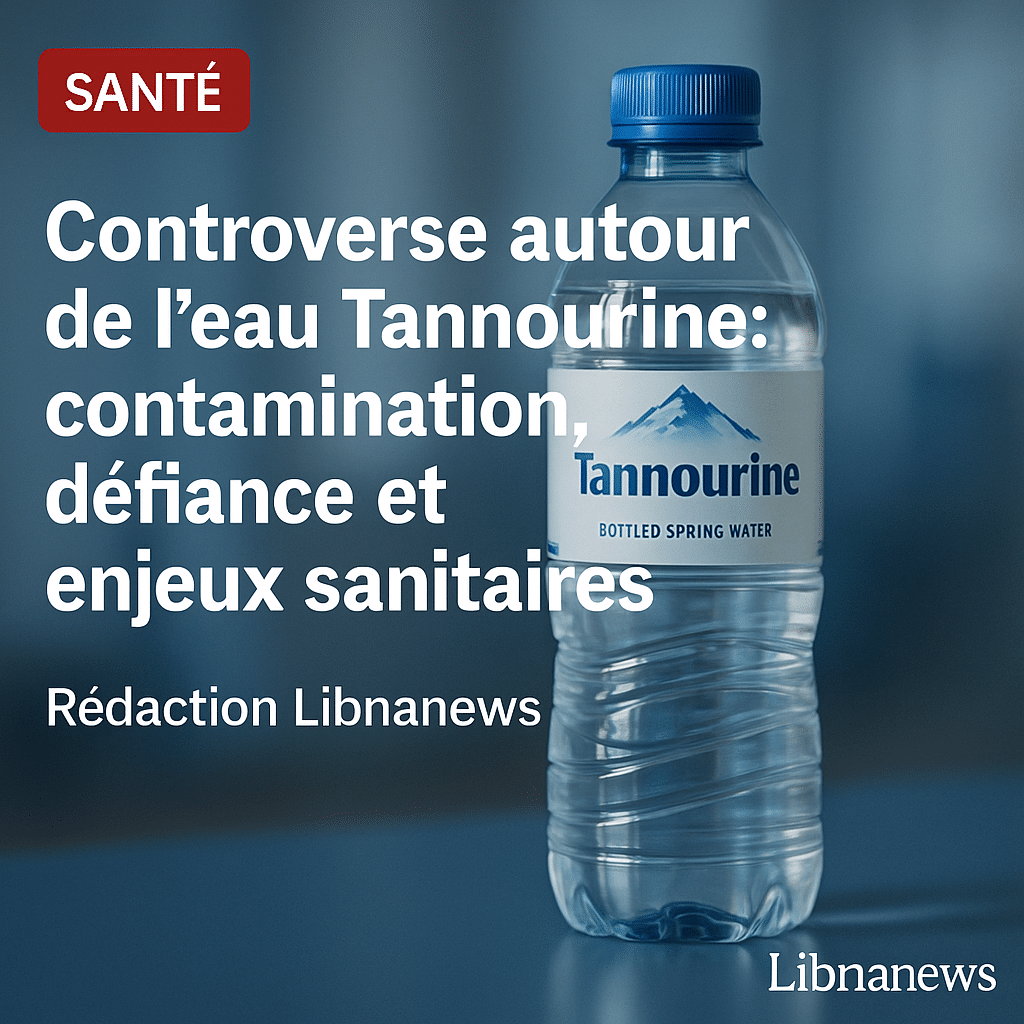 Controverse autour de l’eau Tannourine : contamination, défiance et enjeux sanitaires