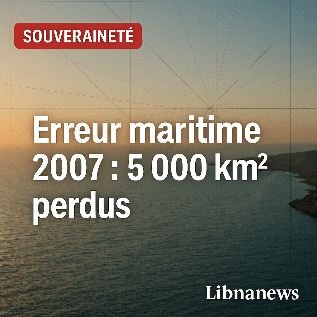 L’erreur maritime de 2007 : comment le Liban a perdu 5 000 km² en Méditerranée