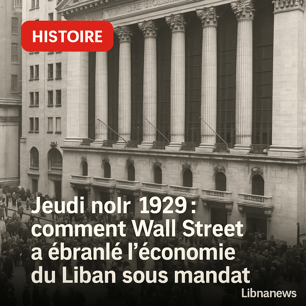 Il y a 96 ans, le jeudi noir : comment la crise de Wall Street a ébranlé l’économie libanaise sous mandat français