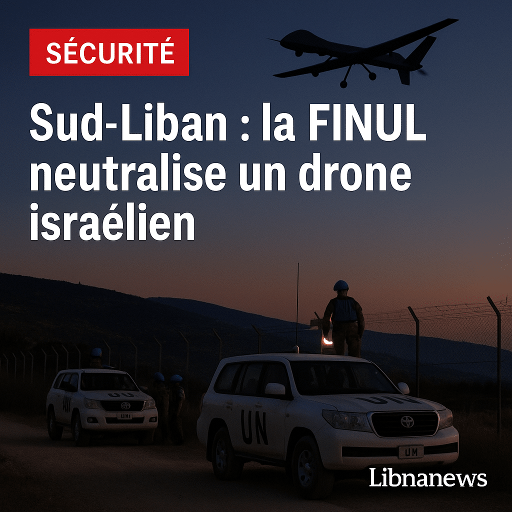 Sud-Liban : la Finul neutralise un drone israélien après un largage de grenade sur sa patrouille