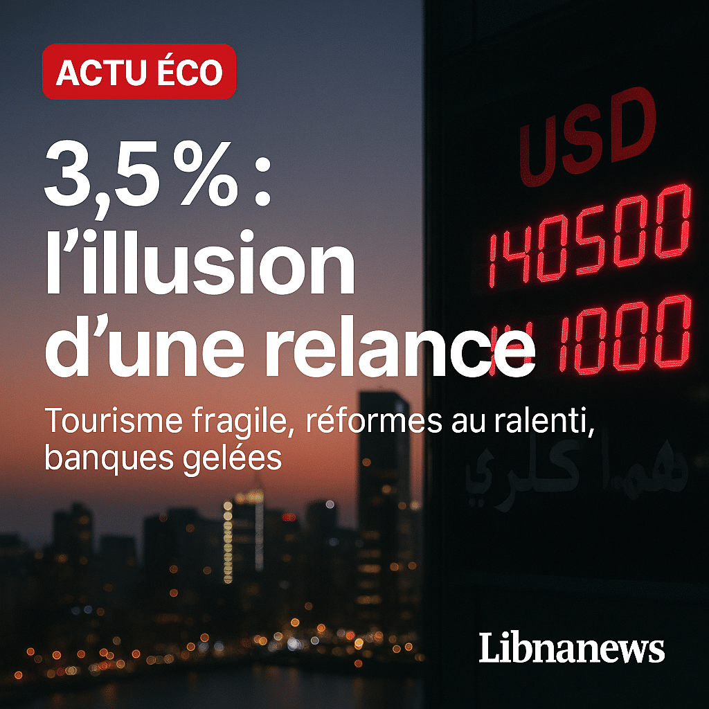 3,5 % de croissance en 2025 : le Liban piégé dans l’illusion d’une relance