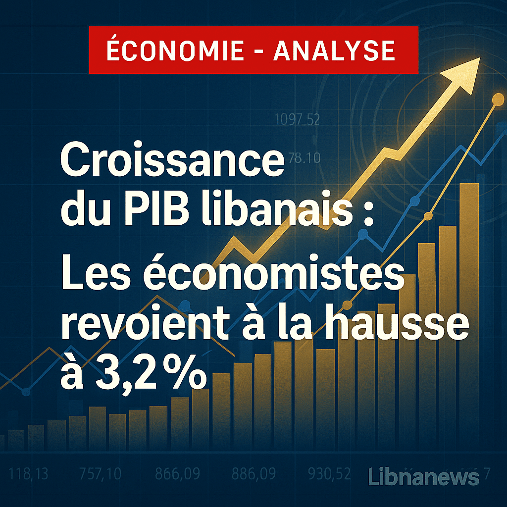 Des économistes revoient à la hausse la croissance du PIB libanais à 3,2% pour 2025