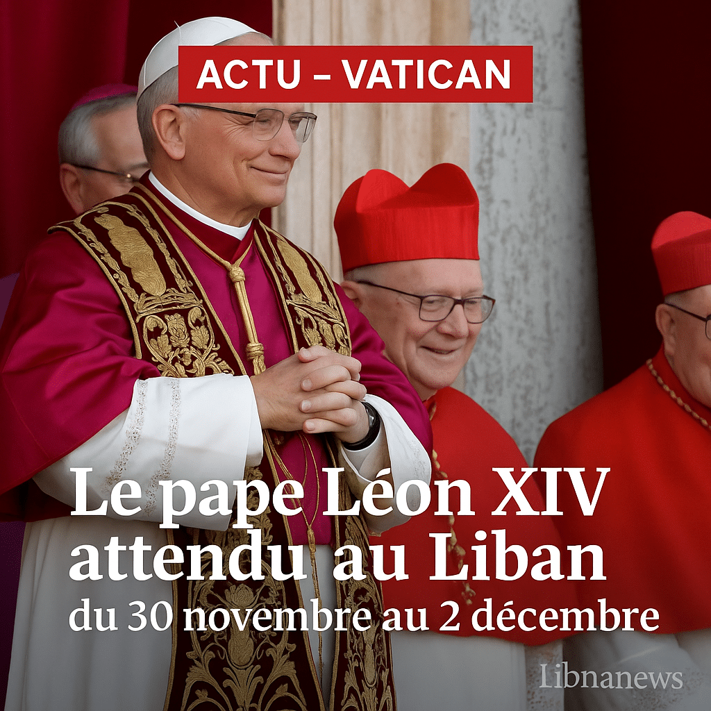 Le Vatican annonce la première visite apostolique du pape Léon XIV au Liban du 30 novembre au 2 décembre