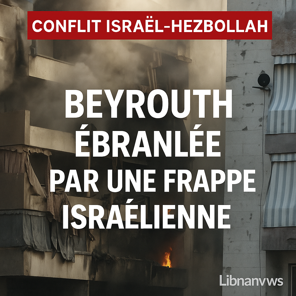 Beyrouth ébranlée par une frappe israélienne : le chef militaire du Hezbollah abattu