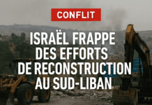 Israël frappe des efforts de reconstruction au sud du Liban