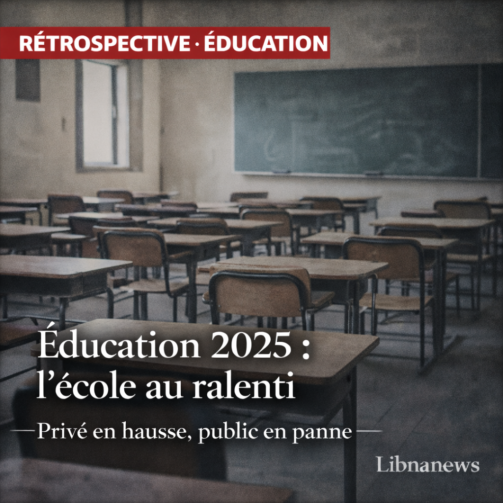 Éducation 2025 au Liban : l’école au ralenti, le privé revient au “pré-crise”, le public décroche par manque de paie