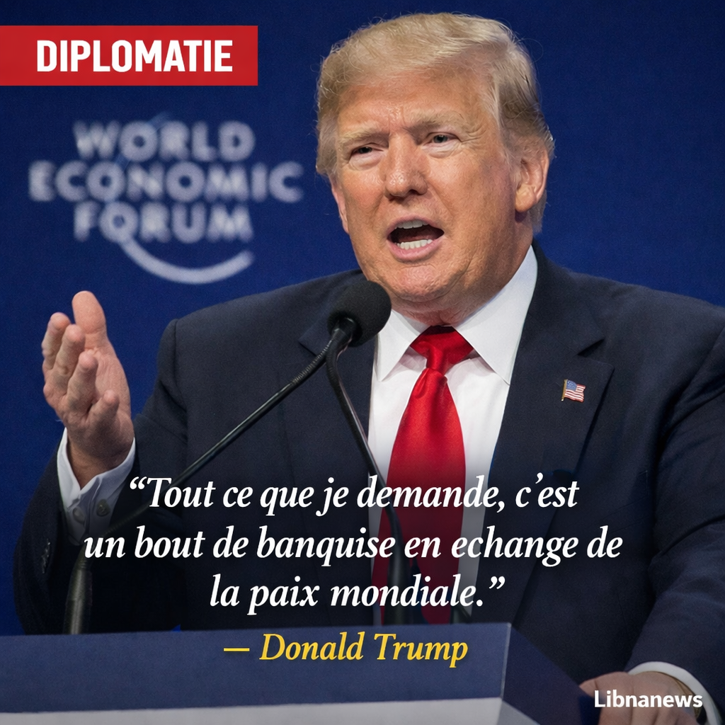 Donald Trump exige des négociations immédiates sur le Groenland lors du Forum de Davos et tacle Emmanuel Macron sur les prix des médicaments
