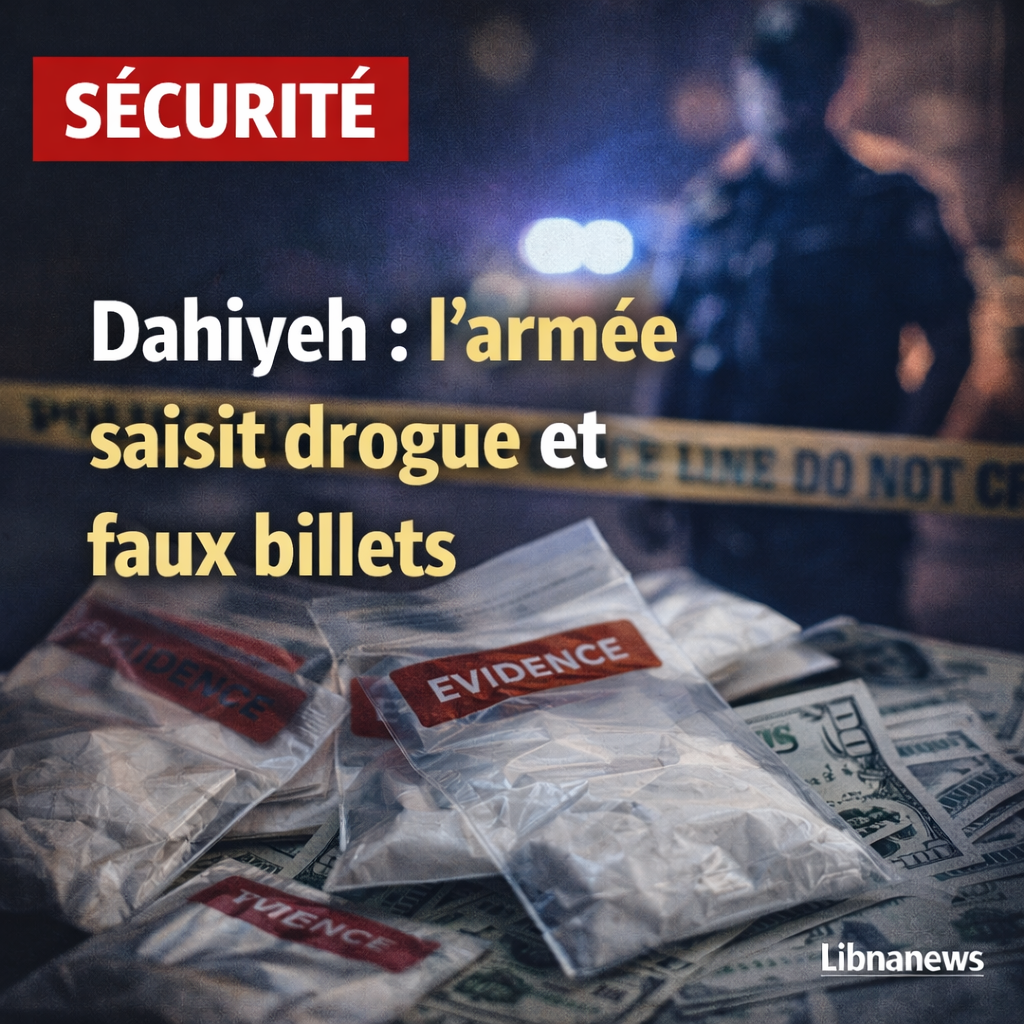L’armée libanaise démantèle un site de stockage de drogue dans la banlieue sud de Beyrouth
