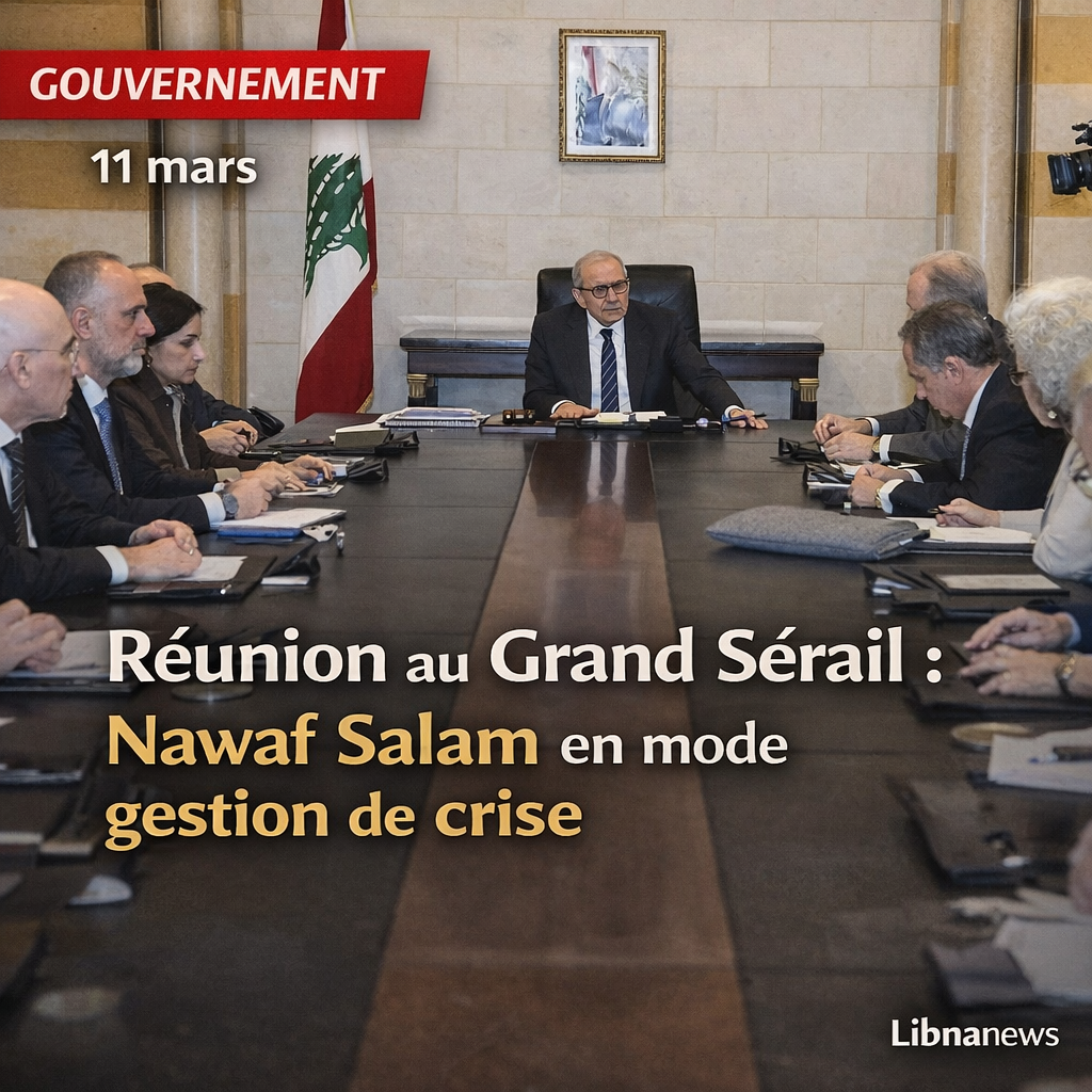Réunion de crise au Grand Sérail : Nawaf Salam exige du mazout et des services pour les 39 centres d’accueil des déplacés